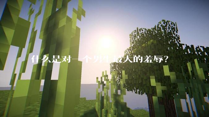 什么是对一个男生最大的羞辱？